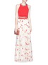 Figure View - Click To Enlarge - ALICE & OLIVIA - 'Adair' wildflower tulle maxi skirt