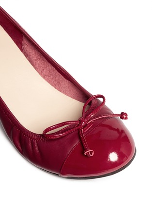Detail View - Click To Enlarge - COLE HAAN - Air Tali patent leather wedge pumps