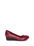 Main View - Click To Enlarge - COLE HAAN - Air Tali patent leather wedge pumps