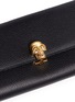  - ALEXANDER MCQUEEN - Skull charm leather French wallet