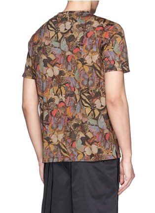 Back View - Click To Enlarge - VALENTINO GARAVANI - Camubutterfly' print T-shirt