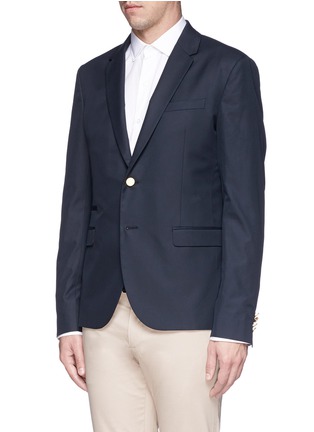 Front View - Click To Enlarge - VALENTINO GARAVANI - Cotton twill blazer