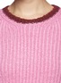 Detail View - Click To Enlarge - VALENTINO GARAVANI - Colourblock silk rib knit sweater