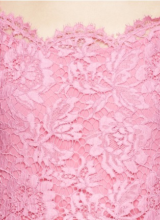 Detail View - Click To Enlarge - VALENTINO GARAVANI - Floral guipure lace dress 