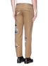 Back View - Click To Enlarge - VALENTINO GARAVANI - 'Camubutterfly' appliqué cotton chinos