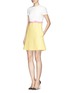 Figure View - Click To Enlarge - VALENTINO GARAVANI - Bow sash waist bonded crepe dress