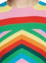 Detail View - Click To Enlarge - VALENTINO GARAVANI - '1973' chevron stripe cashmere sweater