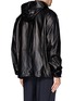 Back View - Click To Enlarge - 3.1 PHILLIP LIM - Adjustable hood leather jacket