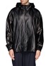 Main View - Click To Enlarge - 3.1 PHILLIP LIM - Adjustable hood leather jacket