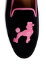 Detail View - Click To Enlarge - STUBBS & WOOTTON - Poodle velvet slip-ons