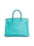  LANE CRAWFORD VINTAGE HANDBAGS - Birkin Blue Lagoon 30cm Swift leather bag