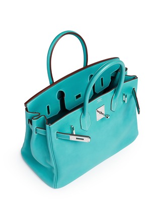 Detail View - Click To Enlarge - MAIA - Birkin Blue Lagoon 30cm Swift leather bag