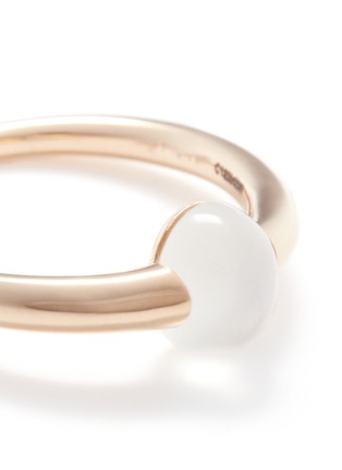 Detail View - Click To Enlarge - POMELLATO - 'M'ama Non M'ama' moonstone rose gold ring