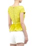Back View - Click To Enlarge - ALICE & OLIVIA - 'Blossom' embellished peplum T-shirt
