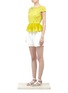 Figure View - Click To Enlarge - ALICE & OLIVIA - 'Blossom' embellished peplum T-shirt