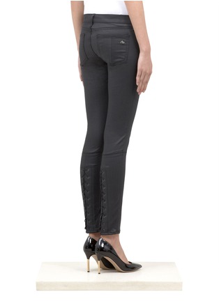 Back View - Click To Enlarge - RAG & BONE - Devi lace-up skinny jeans