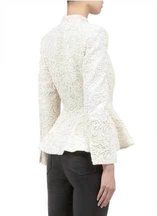 Back View - Click To Enlarge - ALICE & OLIVIA - Polly lace peplum jacket