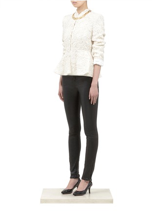 Figure View - Click To Enlarge - ALICE & OLIVIA - Polly lace peplum jacket