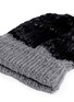 Detail View - Click To Enlarge - THE ELDER STATESMAN - 'Half Straight Ski' chunky knit cashmere beanie