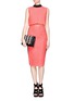 Figure View - Click To Enlarge - VICTORIA BECKHAM - Contrast panel pencil skirt