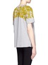 Back View - Click To Enlarge - JASON WU - Leaf print cotton-blend T-shirt