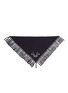 Main View - Click To Enlarge - ALEXANDER MCQUEEN - 'Sea Moth' jacquard tassel trigon scarf
