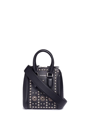 Main View - Click To Enlarge - ALEXANDER MCQUEEN - 'Heroine' small embellished leather crossbody bag