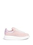 Main View - Click To Enlarge - ALEXANDER MCQUEEN - Chunky outsole metallic collar suede sneakers