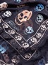 Detail View - Click To Enlarge - ALEXANDER MCQUEEN - Multicolour skull silk-modal scarf
