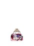 Main View - Click To Enlarge - ALEXANDER MCQUEEN - 'Hearth' floral appliqué satin knuckle clutch