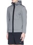Front View - Click To Enlarge - ISAORA - Neoprene zip hoodie