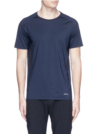 Main View - Click To Enlarge - ISAORA - Stretch jersey bonded T-shirt