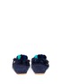 Back View - Click To Enlarge - FIGUE SHOES - 'Salome' mirror pompom embroidered leather thong sandals