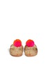 Front View - Click To Enlarge - FIGUE - 'Leo' pompom braided leather thong sandals
