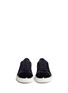 Front View - Click To Enlarge - LANVIN - Patent leather toe cap suede sneakers