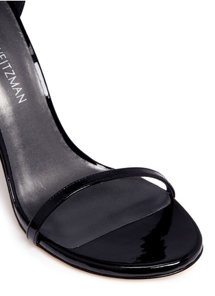 Detail View - Click To Enlarge - STUART WEITZMAN - 'Nudist Song' patent leather sandals