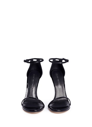 Front View - Click To Enlarge - STUART WEITZMAN - 'Nudist Song' patent leather sandals