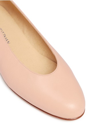 Detail View - Click To Enlarge - STUART WEITZMAN - 'Chic Flat' nappa leather ballerinas