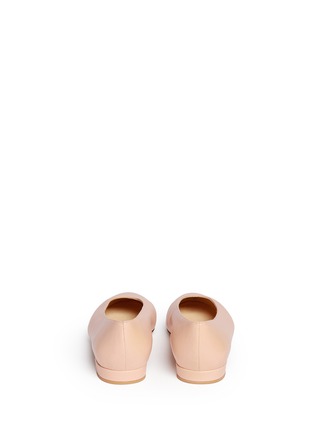 Back View - Click To Enlarge - STUART WEITZMAN - 'Chic Flat' nappa leather ballerinas