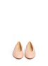 Front View - Click To Enlarge - STUART WEITZMAN - 'Chic Flat' nappa leather ballerinas