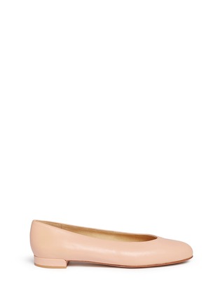 Main View - Click To Enlarge - STUART WEITZMAN - 'Chic Flat' nappa leather ballerinas