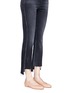 Figure View - Click To Enlarge - STUART WEITZMAN - 'Chic Flat' nappa leather ballerinas