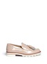Main View - Click To Enlarge - STUART WEITZMAN - 'Manila' tassel leather penny loafers