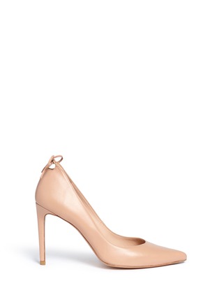 Main View - Click To Enlarge - STUART WEITZMAN - 'Peekabow' leather pumps