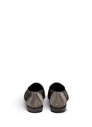 Back View - Click To Enlarge - STUART WEITZMAN - 'Pipe Lopez' glitter woven loafers