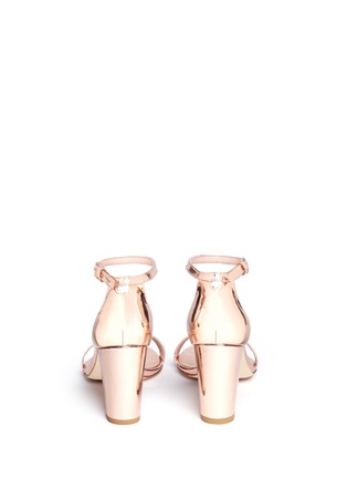 Back View - Click To Enlarge - STUART WEITZMAN - 'Nearly Nude' mirror leather sandals