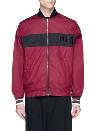 Main View - Click To Enlarge - MC Q - Logo print colourblock jacket