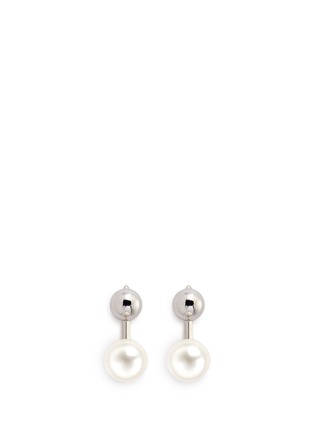 Main View - Click To Enlarge - JOOMI LIM - 'Love At First Sight' Swarovski pearl jacket earrings