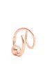 Detail View - Click To Enlarge - MARIA BLACK - 'Helix Twirl' rose gold sterling silver spiral earrings