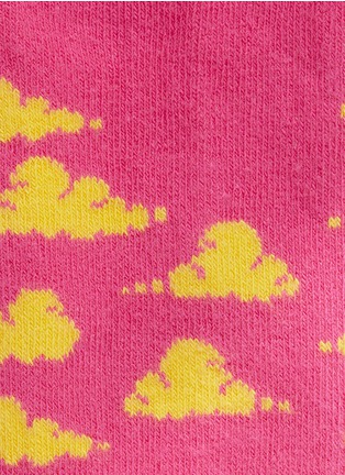 Detail View - Click To Enlarge - HAPPY SOCKS - Cloud intarsia kids tights